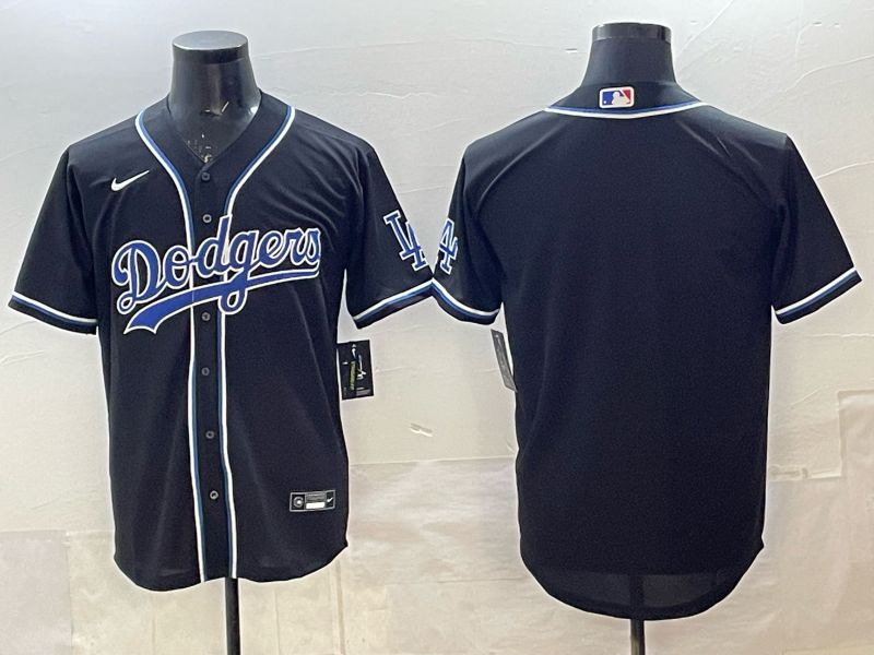 Men 2025 Nike Los Angeles Dodgers Blank Black MLB Jersey style 001